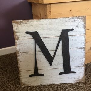 Wooden Letter Wall Decor. Condition - New